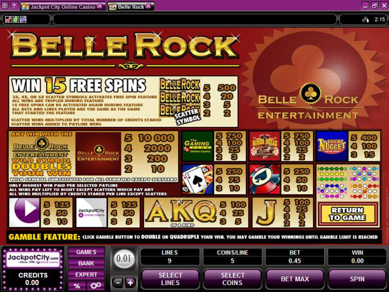 Belle Rock Slot