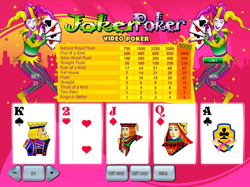 Joker Poker Video Poker Slot