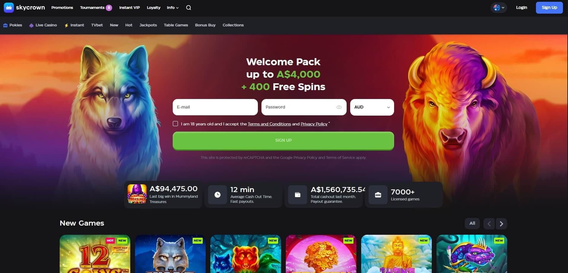 SkyCrown Casino - a favorite among Australian players