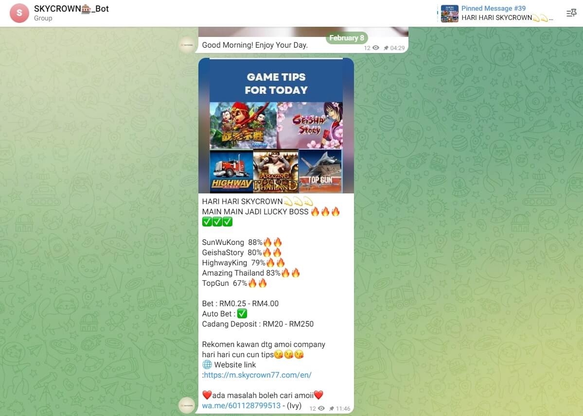 Casino telegram bot