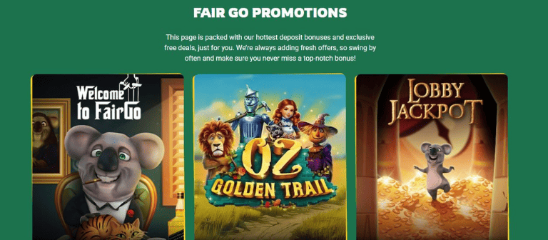 Fair Go Casino provides A$50 Free Chip for all new punters